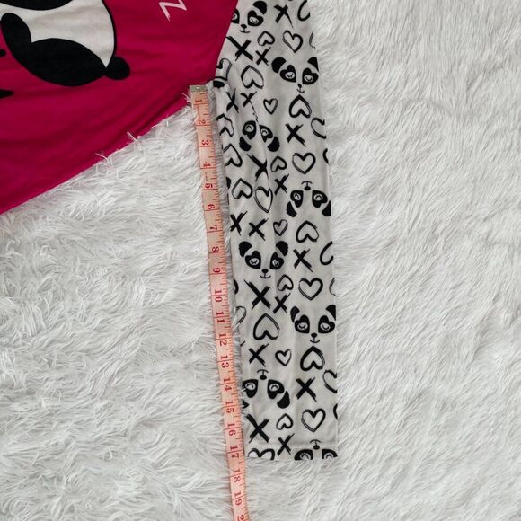 Girls Wonder Nation Bearly Awake Sleepy Dress in Pink and Black Extra Large - Picture 6 of 11